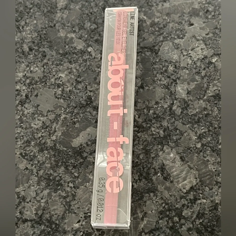 About Face Line Artist by Halsey Eye Liner Leave Me Breathless matte baby pink